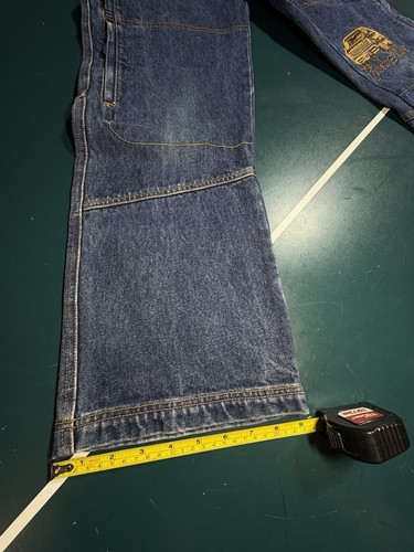 Vtg Y2K Baggy Wide Leg Loose Fit Carpenter Jeans Size Boys 14 Skater Y2K - Picture 10 of 12
