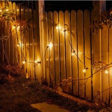 200FT Outdoor String Lights Mains Powered LED G40 Bulbs For Garden Outside Patio