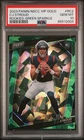 2023 Panini National Vip Gold #RC2 Cj Stroud Rookie Green Sparkle 87/99 PSA 10