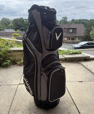 Callaway X Series 14-Way Cart Golf Bag Black/Grey with Rain Cover