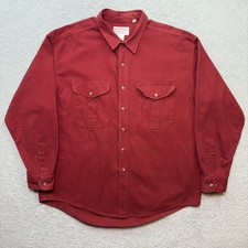 Vintage Filson Shirt Mens XXL Red USA Made Cotton Flannel Style 850 Long Sleeve