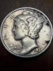 1934 MERCURY SILVER DIME ACTUAL Coin Get Today/Fine/VF/ Fill Your Collection