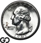 1941-S Washington Quarter Lustrous Gem BU++