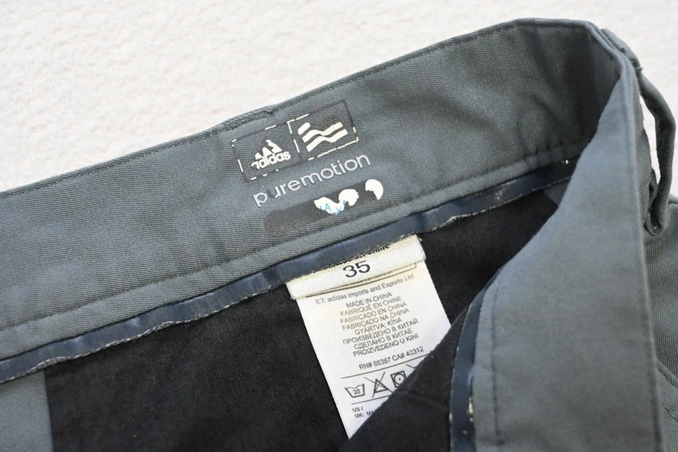 阿迪达斯高尔夫短裤 PureMotion 灰色性能运动 10 英寸 INS 男式 35 码 — 第 4/4 张图片