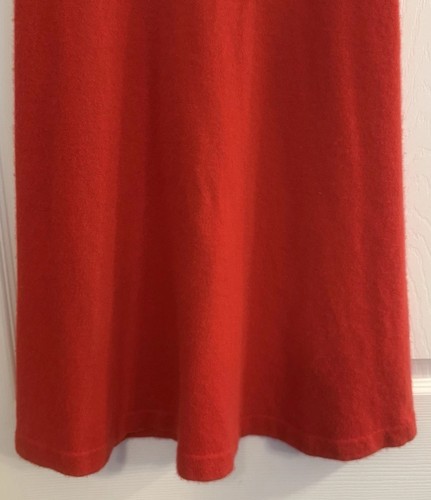 Ralph Lauren Black Label 100% Cashmere Dress Sz MED Red Holiday Party Pristine - Picture 4 of 11