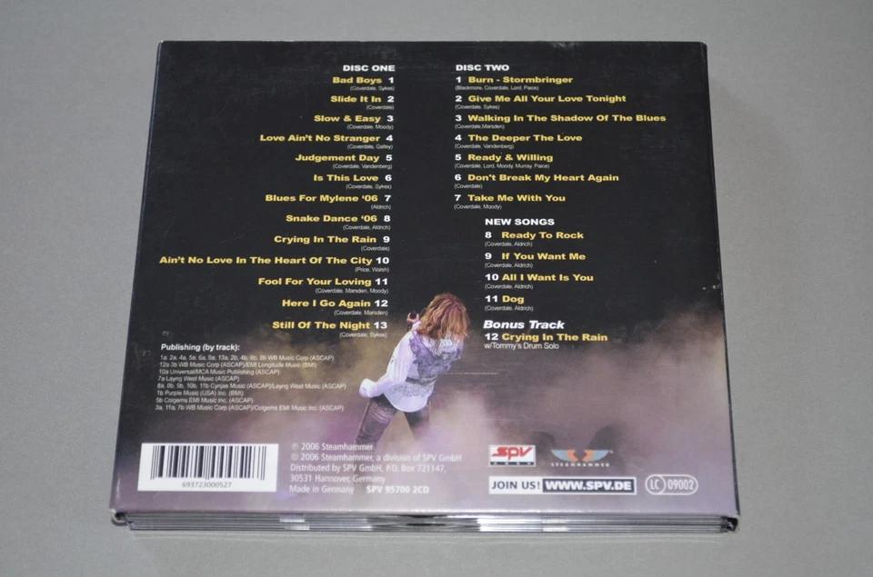 Whitesnake – Live In The Shadow Of The Blues / Steamhammer / 2CD Digipak / Rar - Bild 2 von 2