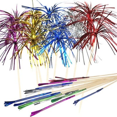 Cocktail Picks Firework Party Picks 100 Pcs Firework Cake Toppers Sandwich & Coc