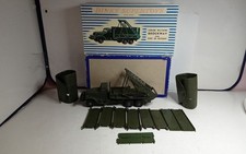 DINKY TOYS ANCIEN #884 CAMION MILITAIRE BROCKWAY +PONT + BATEAUX  EN BOITE bm