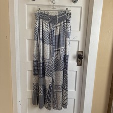 Johnny Was Women  s XL Wide Leg Silk Pants