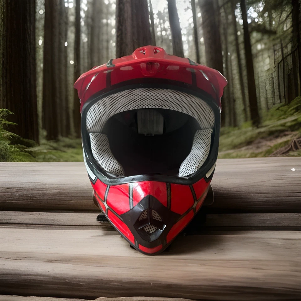 Casco de Motocross TMS Modelo HY-601 Certificado DOT Talla Juvenil Grande Foto 3 de 4