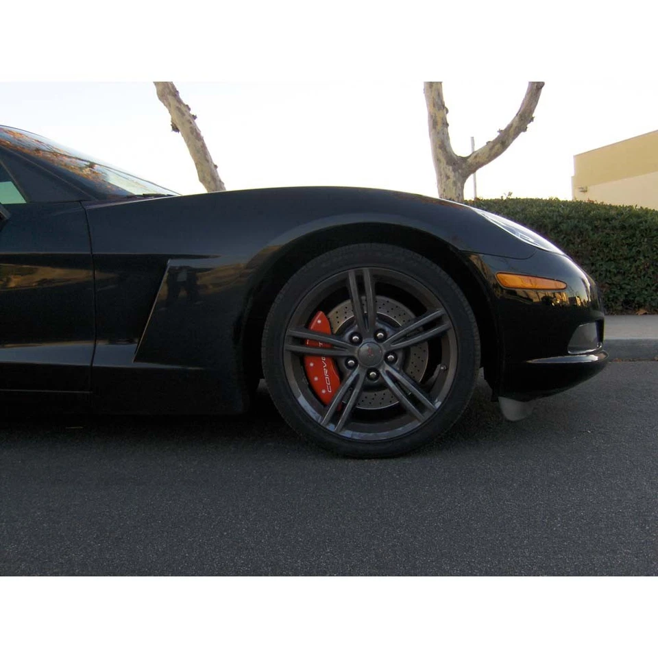 Juego de cubierta de pinza de freno de disco MGP delantero trasero para Chevrolet Corvette 1988-1996 Foto 2 de 4