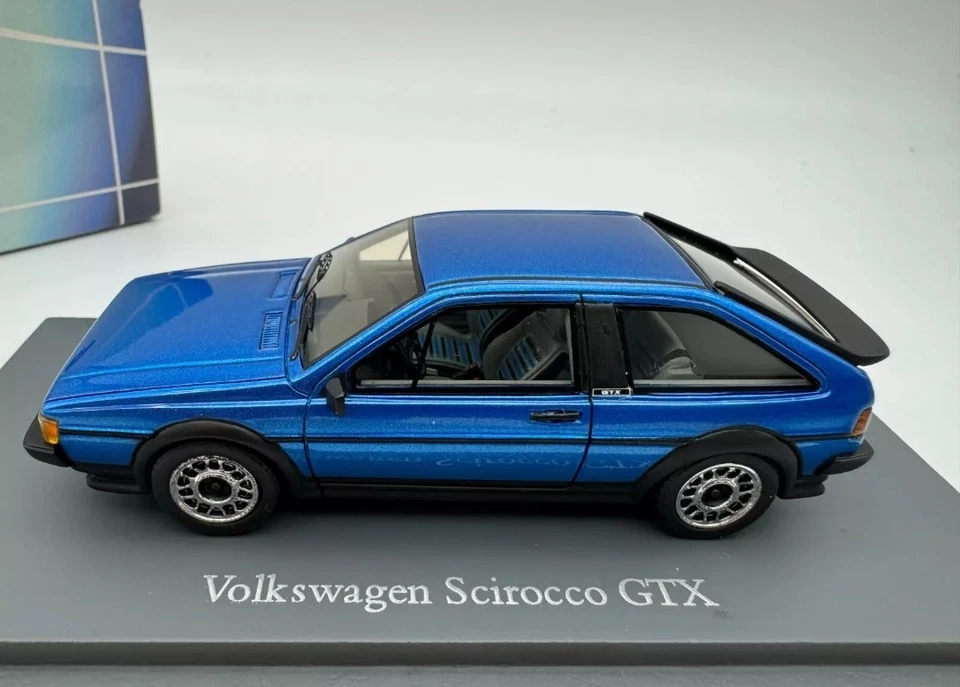 [VERY RARE] 1/43 NEO  VOLKSWAGEN - SCIROCCO II GTX 16V 1986VW Blue  - Immagine 2 di 4