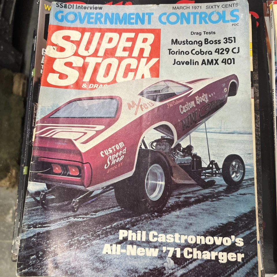 Lot Of 3 Drag racing  Mags Speed Age Aug.1958,Hop-Up July ‘63,Super Stock 1971 - Image 4 of 4