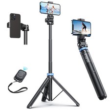 62" Tripod  Selfie Stick, Extendable Photography Light Stand with Wireless R...