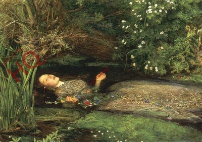 Ansichtskarte_ Sir John Everett Millais, Ophelia