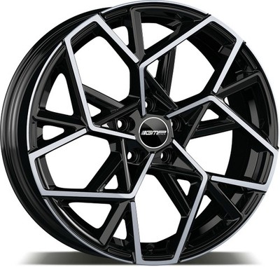 GMP Cartesio Alufelgen Satz Black diamond 6,5x16 ET40 LK5 108 16 Zoll Felgen Al