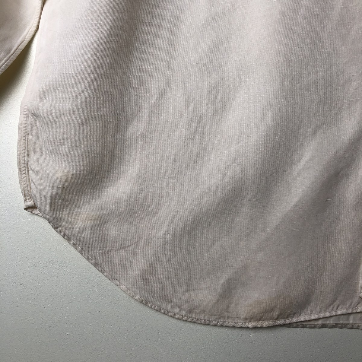 Used Ralph Lauren BLAKE long-sleeved linen button-down shirt men's size XXL thumbnail 6