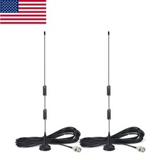 Omni-Directional 20-1300MHz Scanner Antenna BNC Male 2-Pack with Magnetic Base