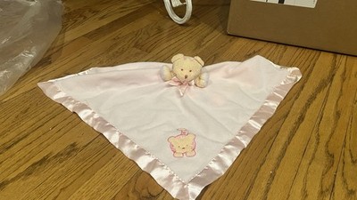 Blankets & Beyond Baby Lovely Blankie Security Pink Cat Kitty Used Baby