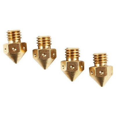 4 stück mk8 messing düse 0,4mm kopf 3d drucker zubehör für ender-3 cr-10