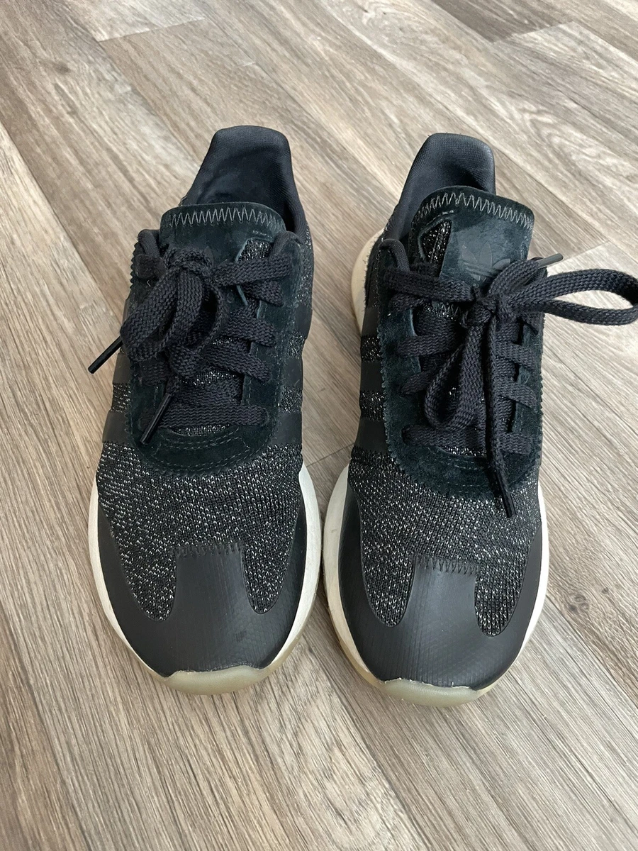 adidas black sparkle shoes