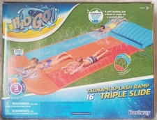 H2OGO Tsunami Splash Ramp 16 Ft. Triple Water Slide Brand new in box