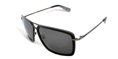 Guess Sonnenbrille Herren Damen Modell GU 6348 eckig große graue Gläser