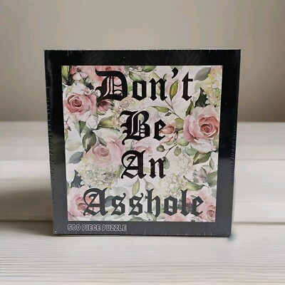 Don't Be An Ahole Comical Sarcastic Puzzle 500 Pieces Spencer Gifts New