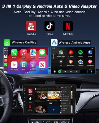 AI Box Wireless Carplay Adapter Android Auto HDMI Multimedia w
