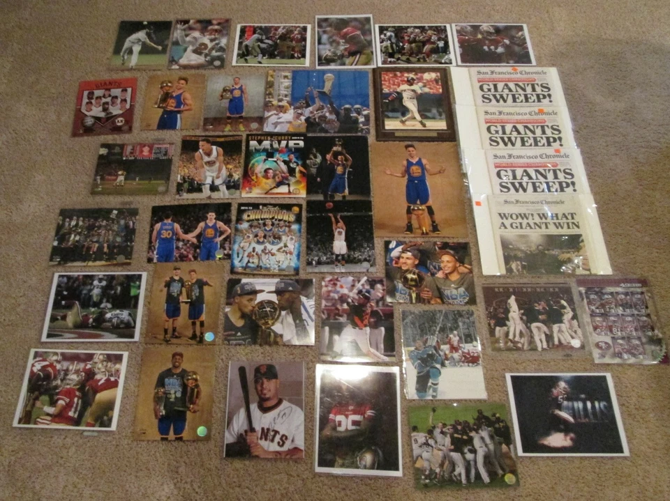 GRANDE LOTE ARQUIVO DE FOTOS Fotos de São Francisco Steph Curry Warriors 49ers Giants 8x10 - Imagem 3 de 4