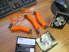 KRYPTONITE MOTORCYCLE ORANGE DISC LOCK REMINDER CORD - YOU GET 3 PER BID