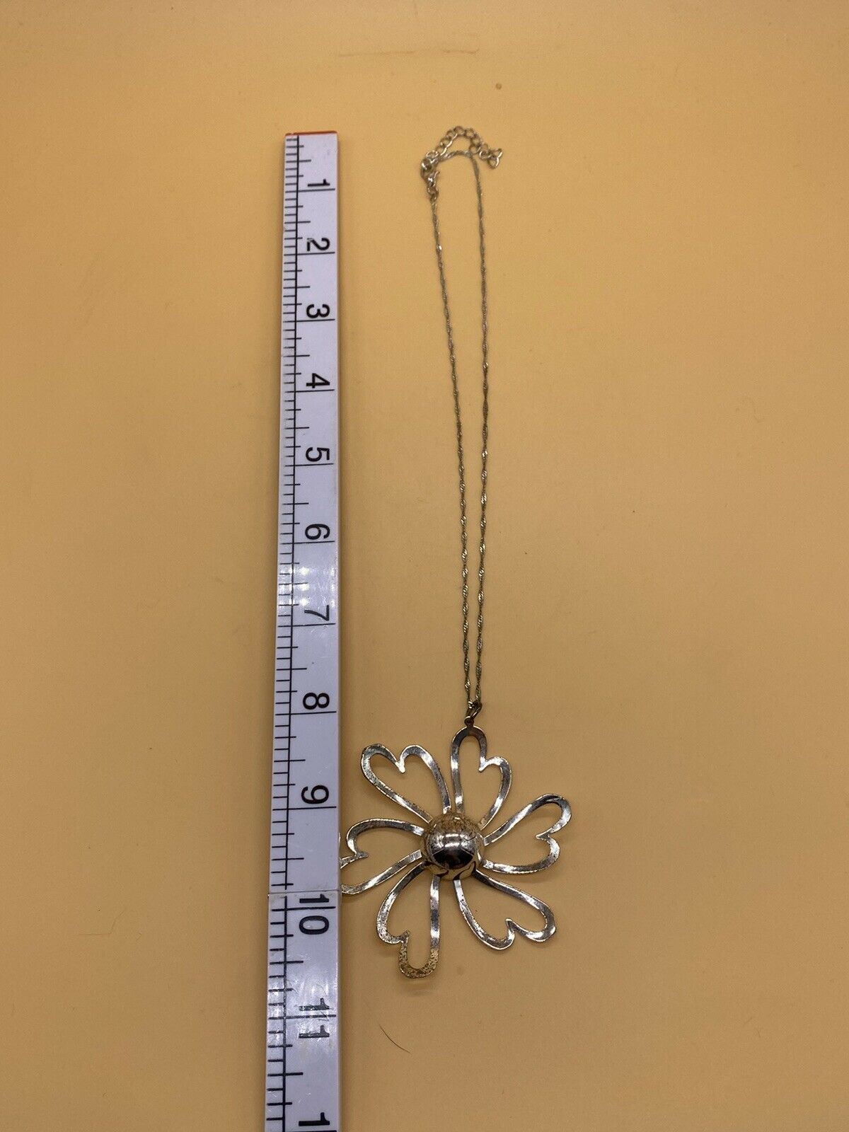 Beautiful Silver Metal Wire Statement Flower Shap… - image 6