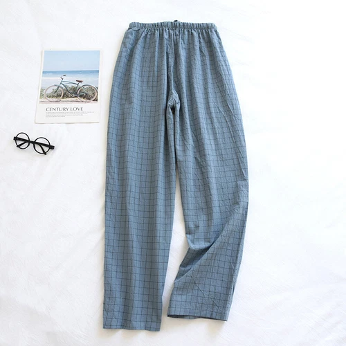 Men Pajama Pants Plaid Pj Bottoms Elastic Waist Sleep Baggy Casual Trousers UK- - Picture 6 of 33