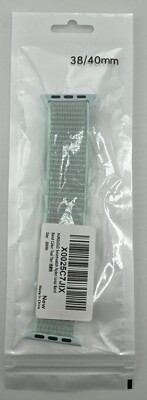 Smartwatch 38/40 mm Nylon Loop Band Color: Teal Tint. New 