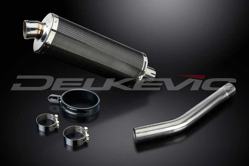 Silenciador de escape Yamaha FZR1000 EXUP 14" carbono ovalado 89 90 91 92 93 94  Foto 3 de 3