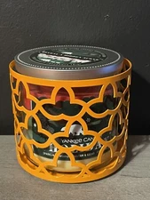 Slatkin & co Orange Candle Holder——-(CANDLE NOT INCLUDED)