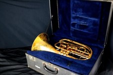 Conn 134E Marching French Horn - Used, Worn Finish, Hard Case Included