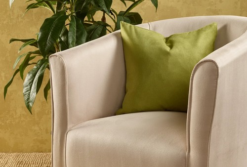 Upholstery Fabric - Aubergine Faux Suede Curtain Cushion Fabric Material - Picture 2 of 3