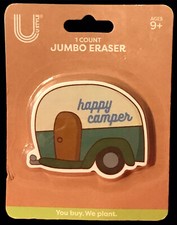 Jumbo Happy Camper Eraser U Style Brand