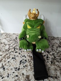 Bowser Puppet Golf Club Head Cover King Koopa Vtg NES Super Mario Bros Plush