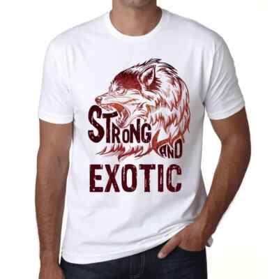 Men's Graphic T-Shirt Strong Wolf And Exotic Eco-Friendly Limited Edition