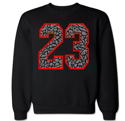 Air J Js Retro V 5 Retro 3 Cement 3 SON OF MARS 3Lab5 23 Black RED crew neck
