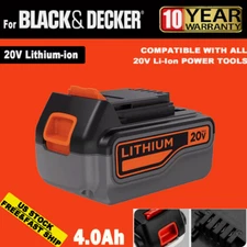 20V 4.0Ah For Black and Decker 20 Volt Lithium Battery LBXR20 LBX20 LB2X4020