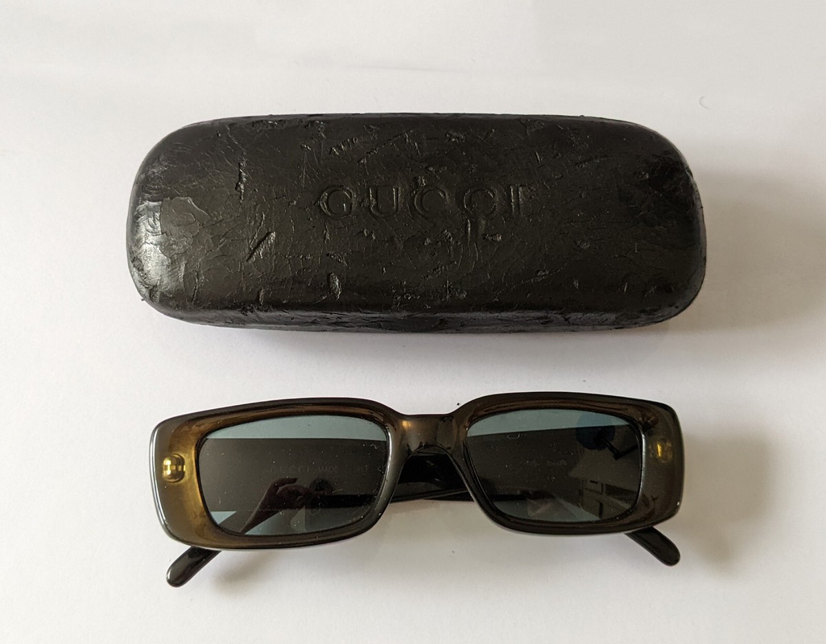 小物 GUCCI sunglasses vintage asianfit brown 90s Vintage GUCCI Sunglasses Brown Logo Brown Glasses Metal