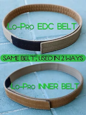 SHEPHERD DEFENSIVE SHEPHERD Low-Profile EDC BELT - HOOK OR LOOP - [ INNER BELT ] - 1.5" Width