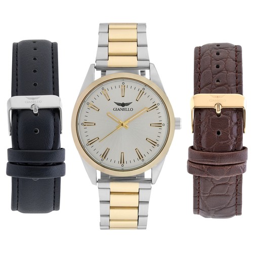 Gianello Virtus Interchangeable 3 Strap Watch Set - Picture 12 of 13