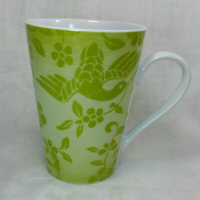 Konitz Germany MUG Seasons 2010 Spring & Summer Green Birds Floral 13 oz Cup 