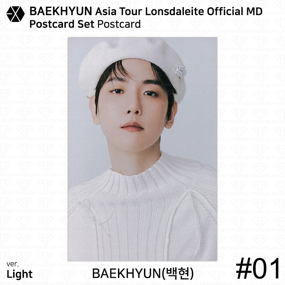 EXO Baekhyun 2024 Asia Tour Lonsdaleite Official MD Postcard KPOP