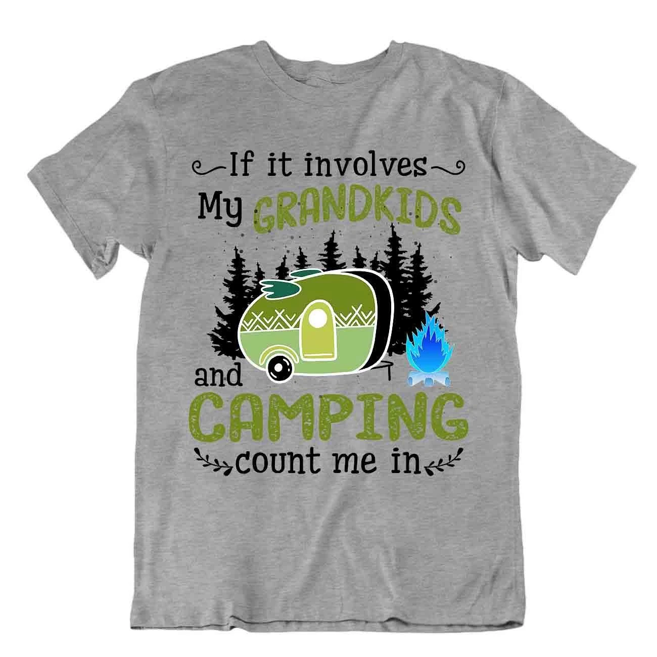 Camping Outside Trip T-Shirt Tee Vintage Gift Cute Funny Outdoor Fresh Grandkids
Opens in a new wind