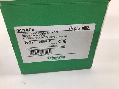 Schneider Electric GV2AF4 Terminal Block (Box of 12) | eBay